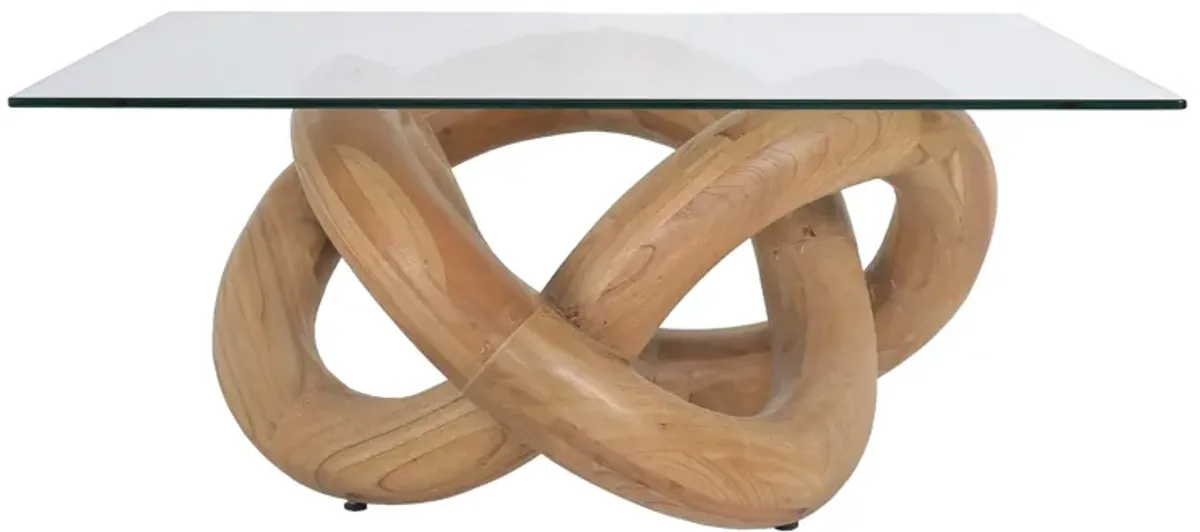 Knotty Brown Coffee Table