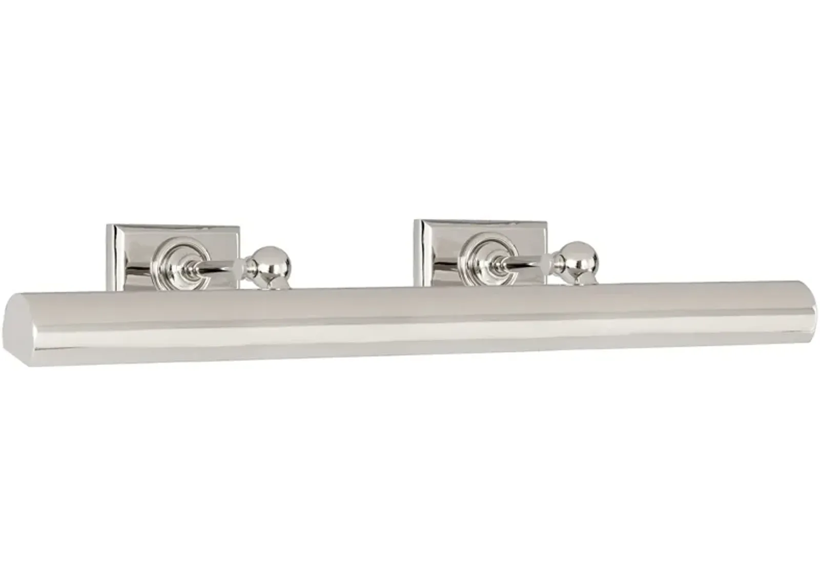 24" Cabinet Maker's Picture Light in Polished Nickel