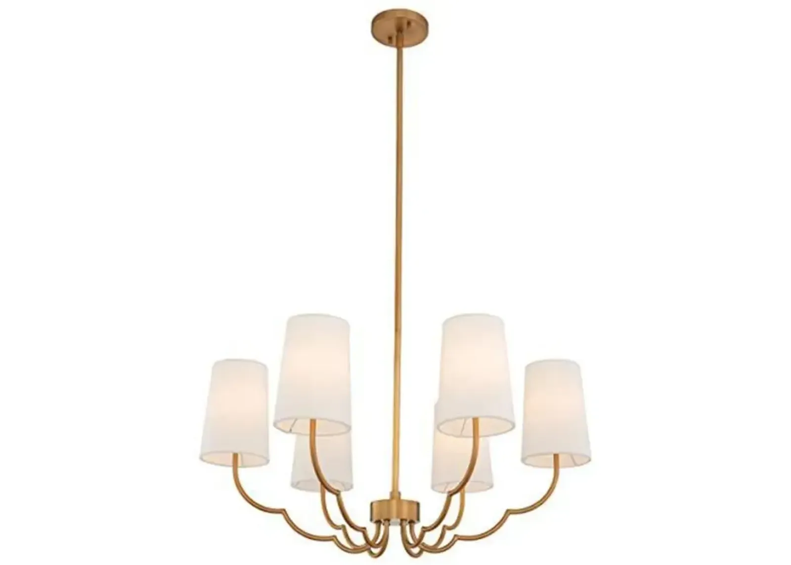 Belen Kox Scalloped Elegance 6-Light Chandelier, Belen Kox