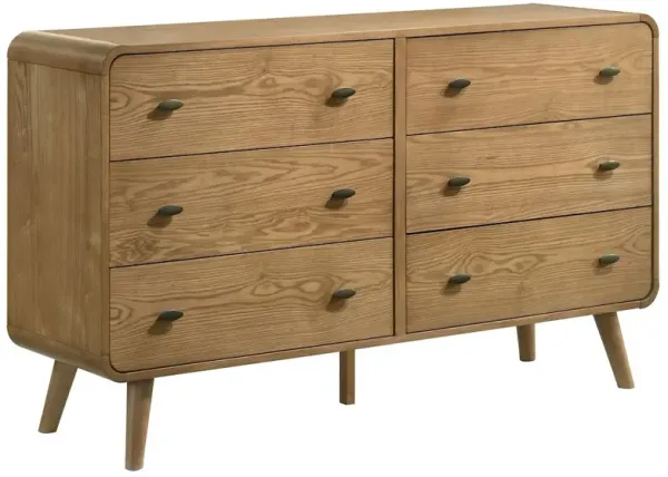 Coaster Co. of America Robyn 6-drawer Dresser with Mirror Light Ash