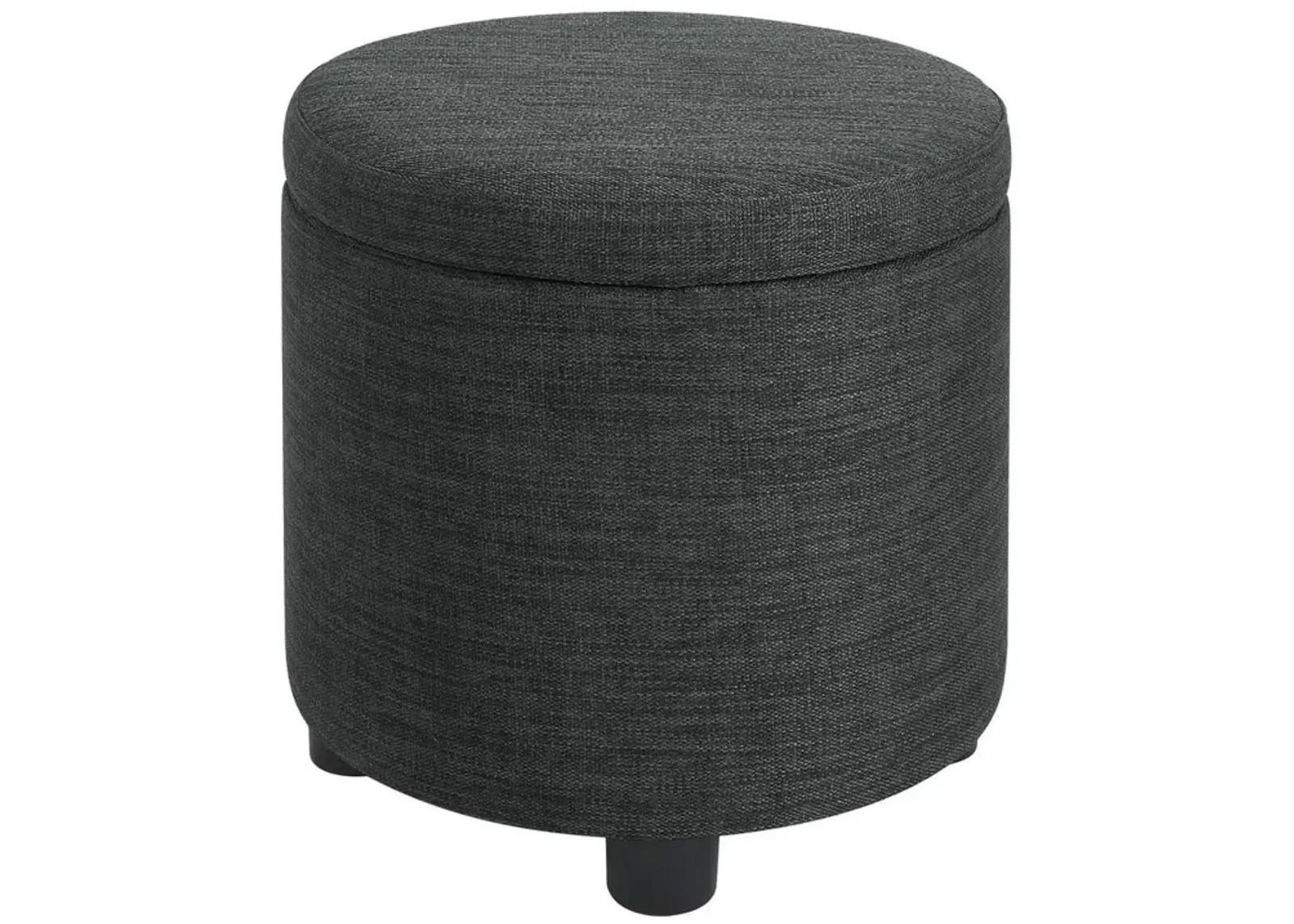 Convience Concept, Inc. Designs 4 Comfort Round Accent Storage Ottoman with Reversible Tray Lid