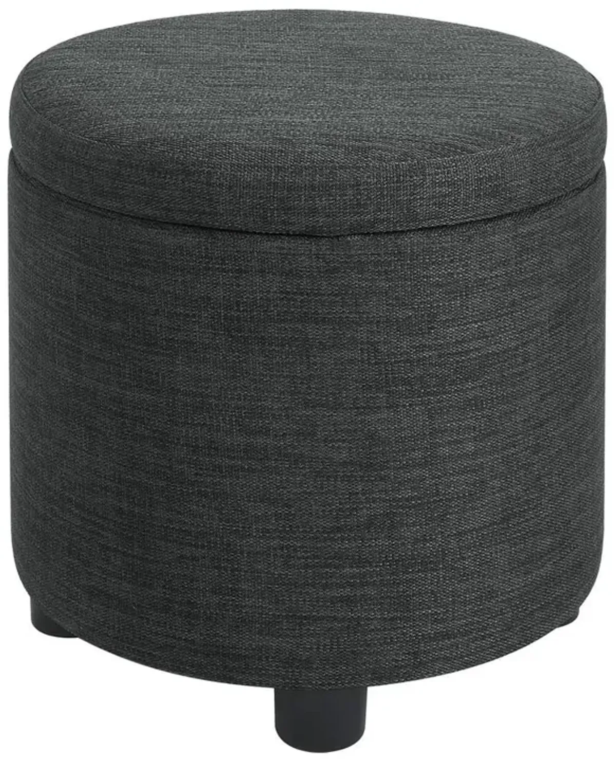 Convience Concept, Inc. Designs 4 Comfort Round Accent Storage Ottoman with Reversible Tray Lid