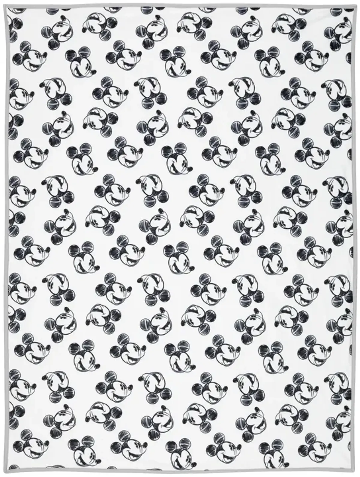 Lambs & Ivy Disney Baby MICKEY MOUSE Baby Blanket - Blue/White Minky/Jersey