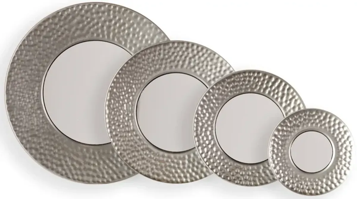 Callari Silver Sphere Wall Mirror (Set of 4)