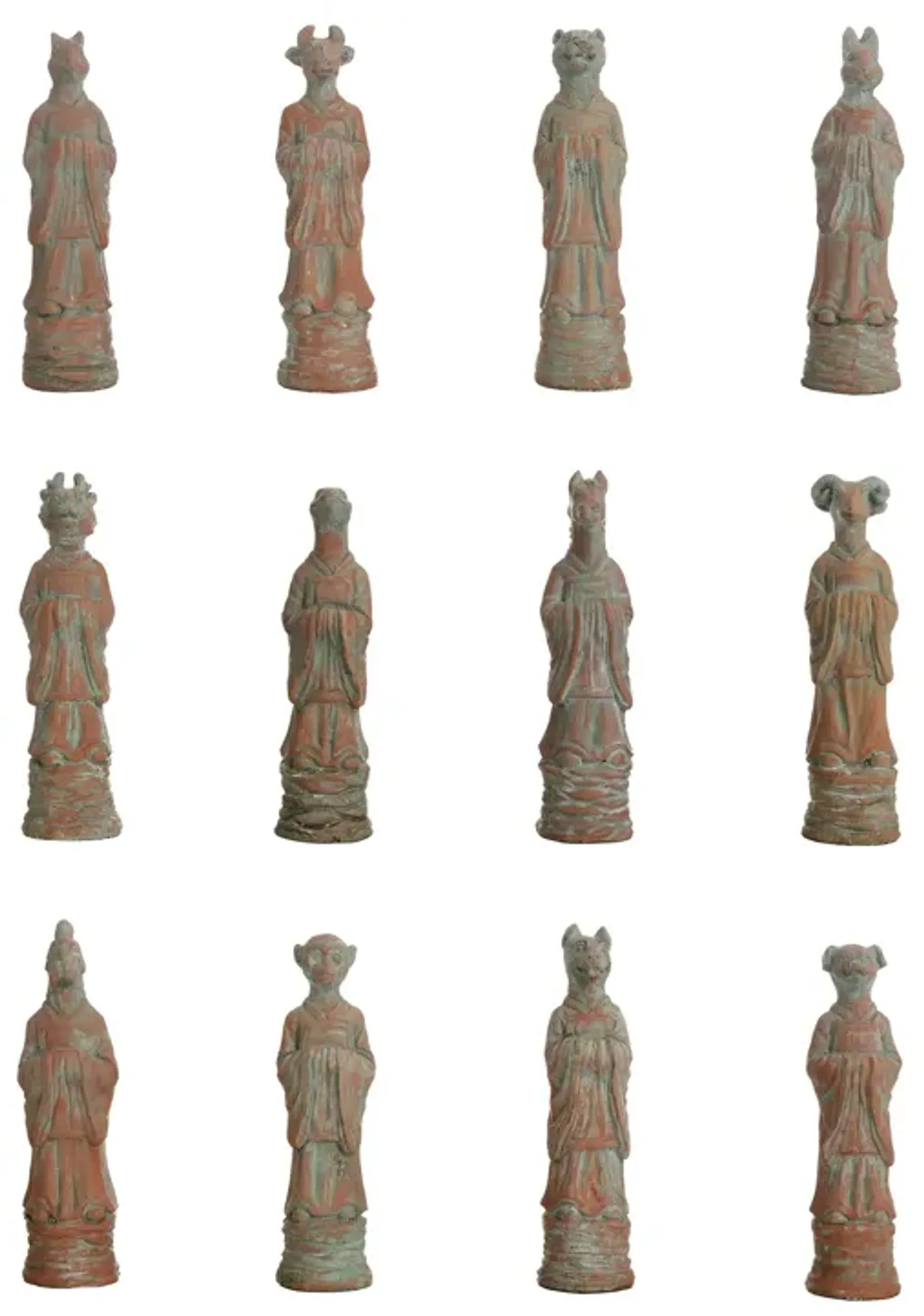 Set of 12 Zodiac Animal Figurines