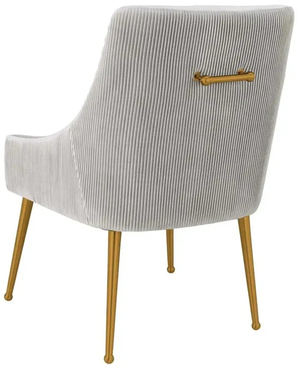 Belen Kox Luxe Grey Velvet Side Chair, Belen Kox