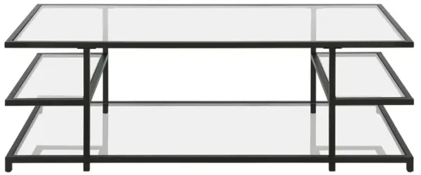 Hudson&Canal Greenwich 54'' Wide Rectangular Coffee Table in Blackened Bronze