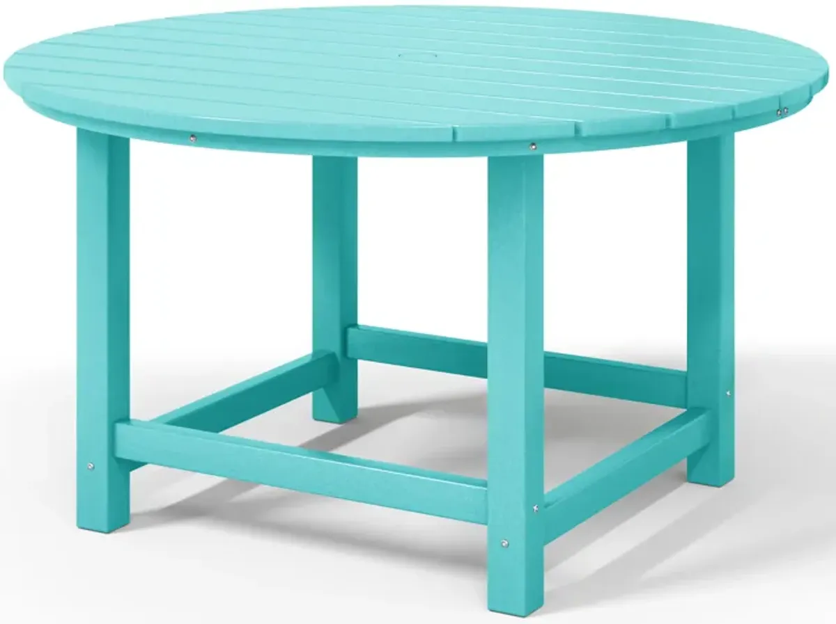 WestinTrends Kids Outdoor Patio Furniture HDPE Round Dining Table