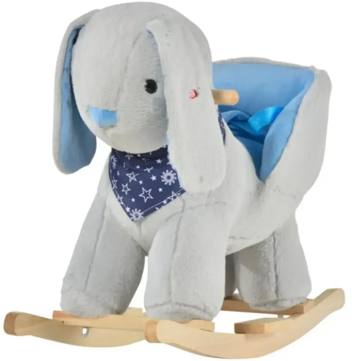 Rabbit Rocking Chair Adorable Wooden Rocker for Toddlers & Kids' Nursery Seating