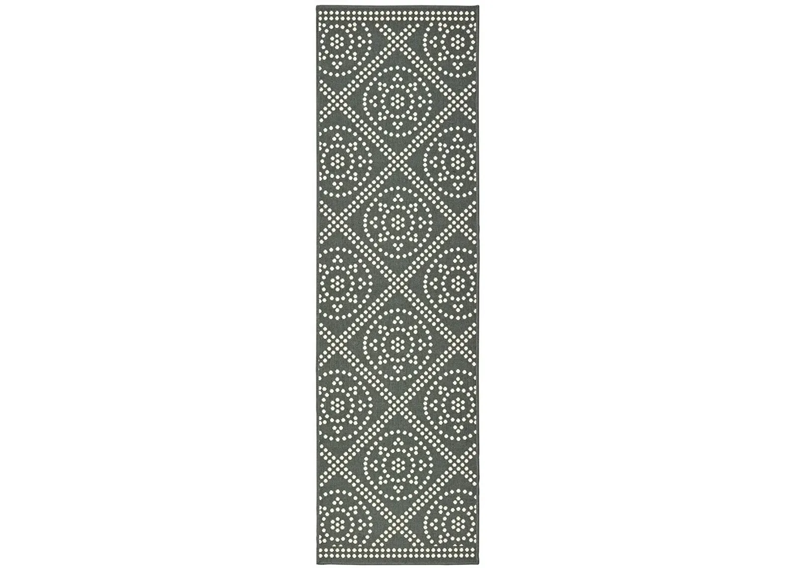 Marina 2'3" x 7'6" Grey Rug