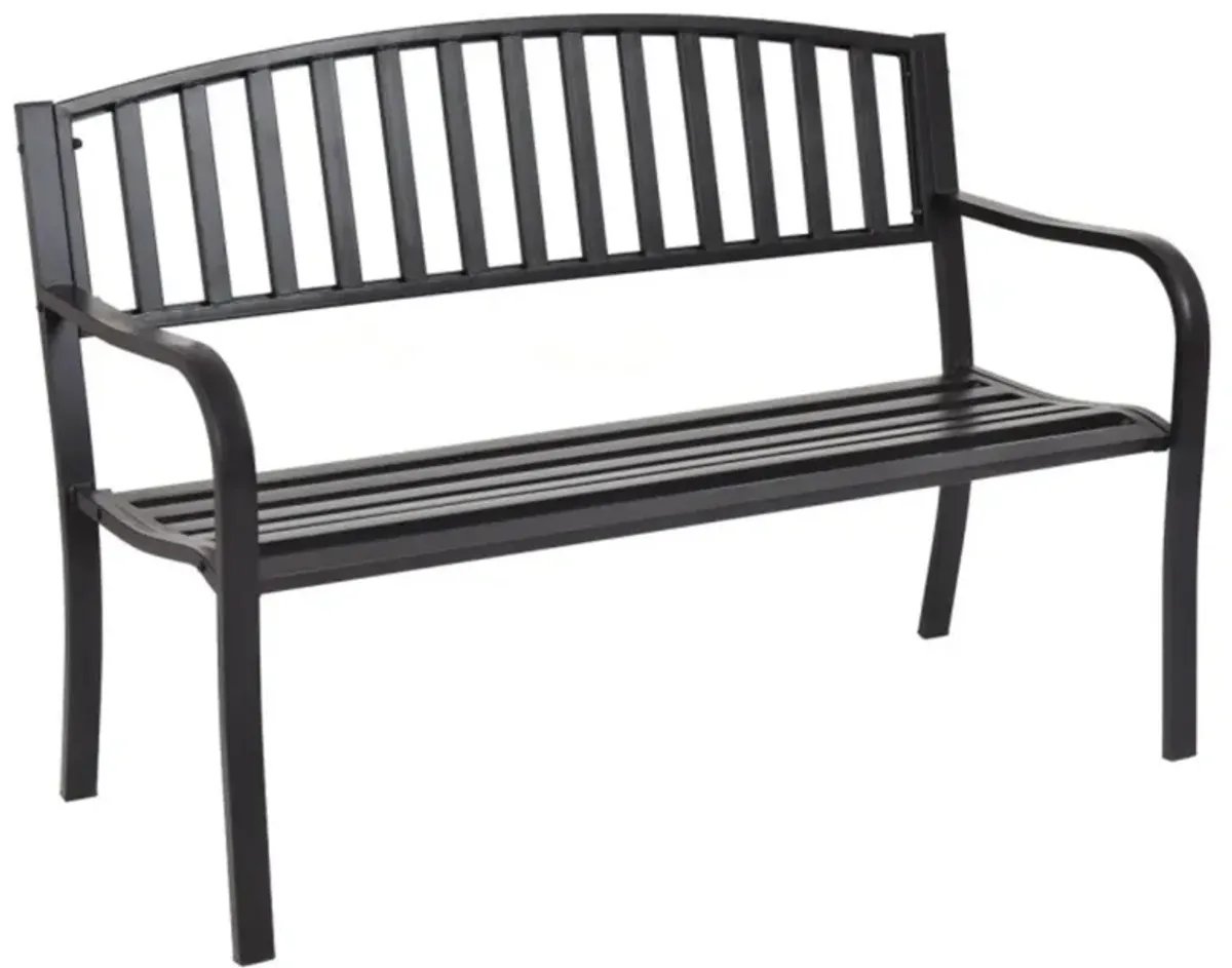 Hivvago 50 Inch Patio Garden Bench Loveseats for Outdoor