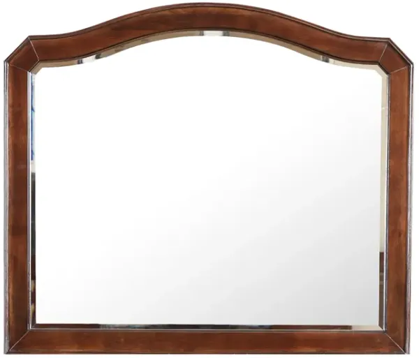 Triton 42 in. x 36 in. Modern Arch Framed Dresser Mirror