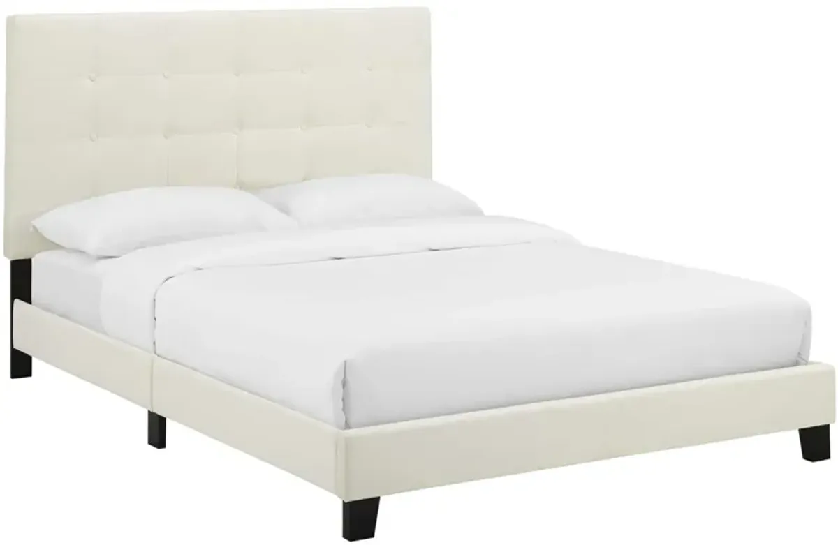 Modway - Melanie Queen Tufted Button Upholstered Performance Velvet Platform Bed