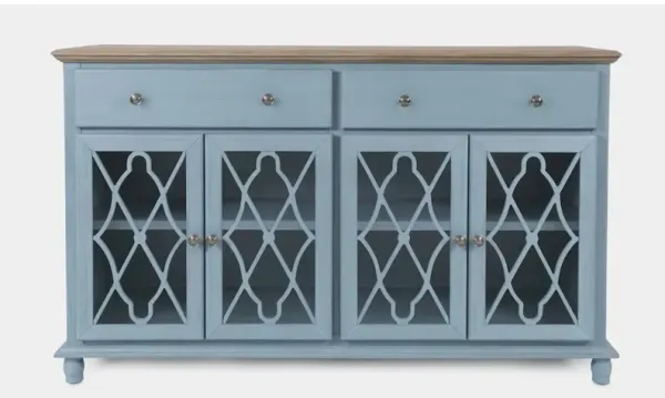 Jofran Aurora Hills Country Wire-Brushed 4 Door Accent Chest