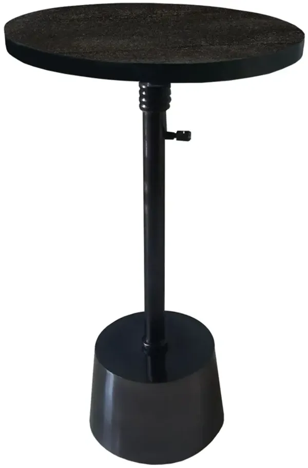 Streamdale Round Marble Top Adjustable Side Table