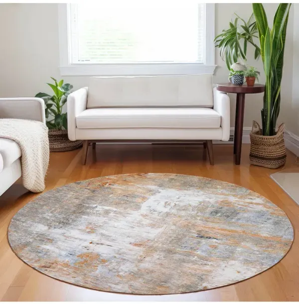 Ravenna RN1 Copper 8' Round Rug