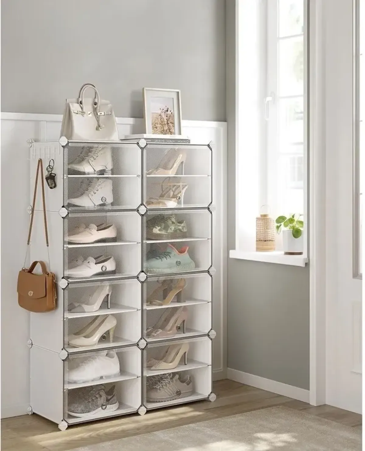 Plastic Shoe Storage Cabinet for Durable and Space-Saving Organization