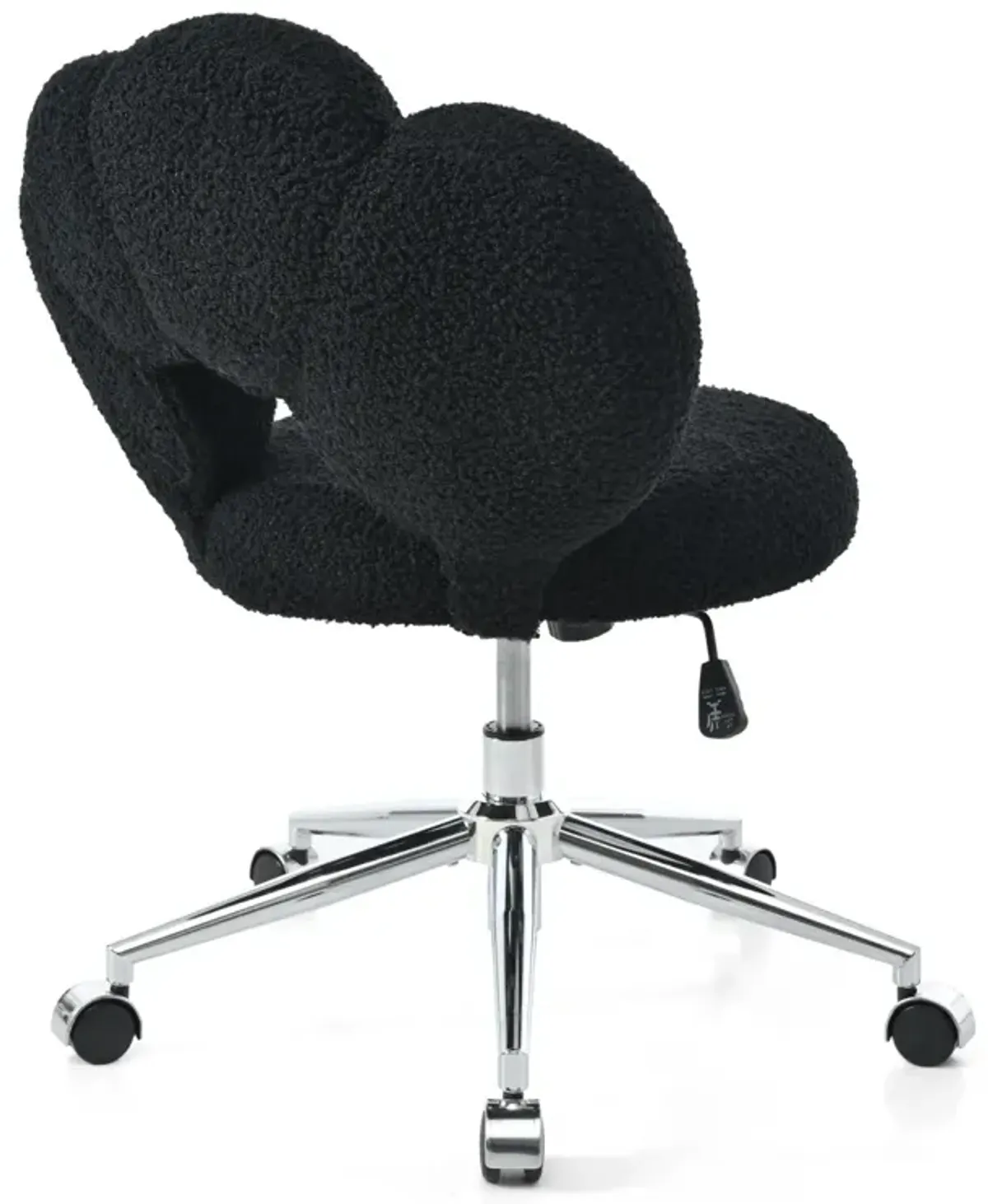 360 Swivel Height Adjustable, Swivel Chair, Teddy Fabric, Home Office Chair