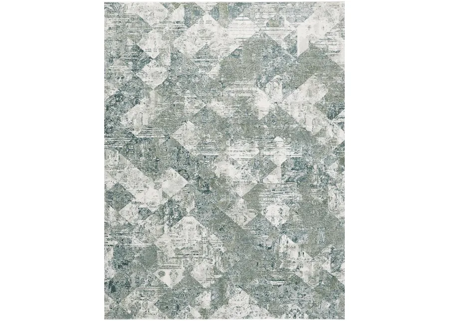 Atwell 3868F Green/Ivory 3' x 8' Rug