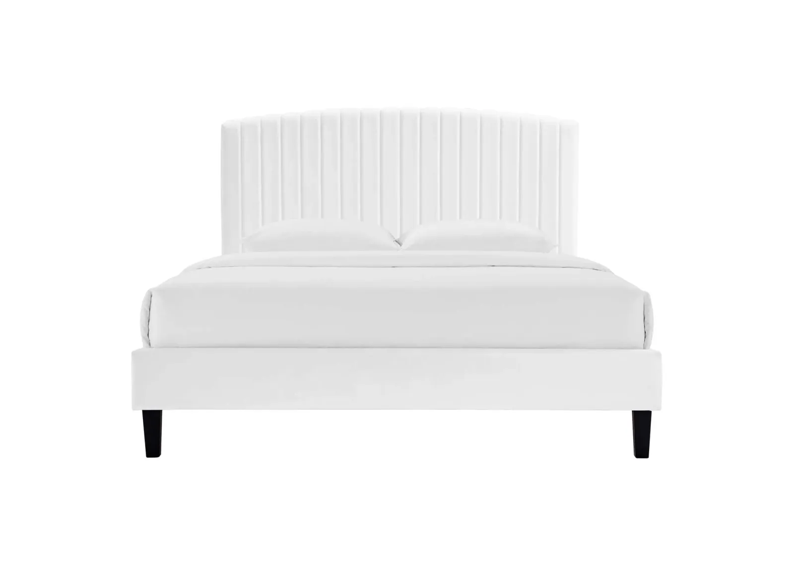 Modway - Alessi Performance Velvet King Platform Bed Dusty