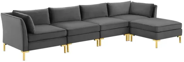 Ardent 5-Piece Performance Velvet Sectional Sofa