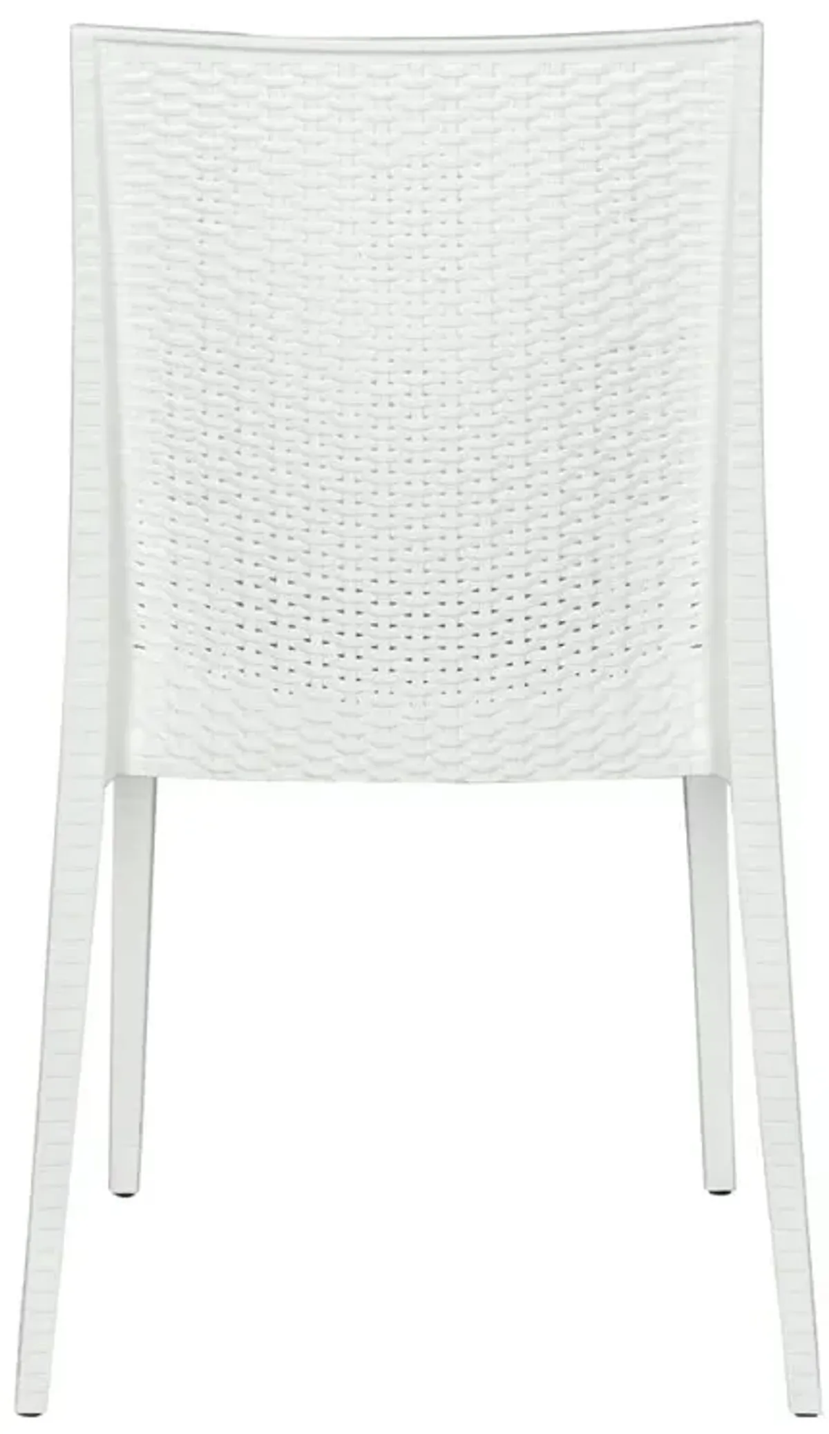 LeisureMod Weave Mace Indoor/Outdoor Dining Chair (Armless)