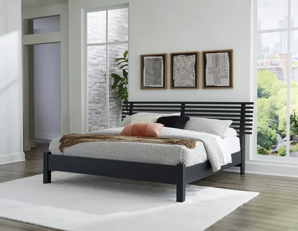 Danziar Queen Slat Panel Bed