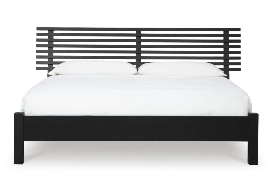 Danziar Queen Slat Panel Bed