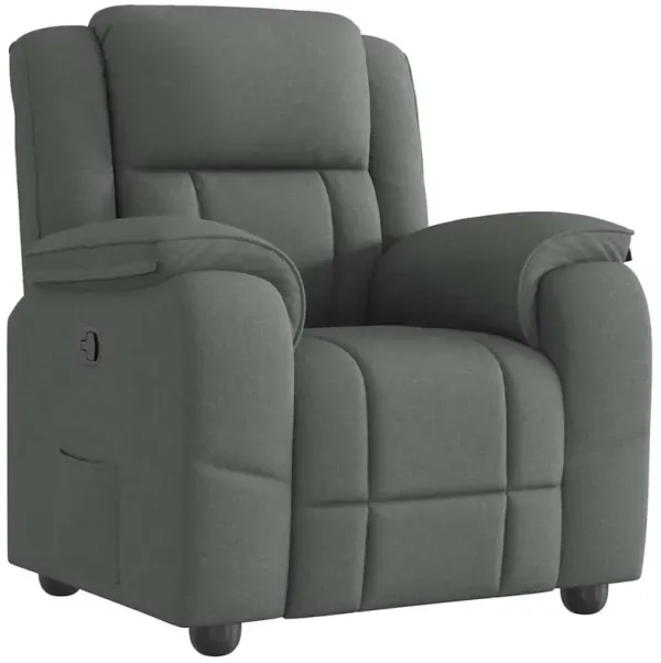 Recliner Chair Dark Gray Fabric