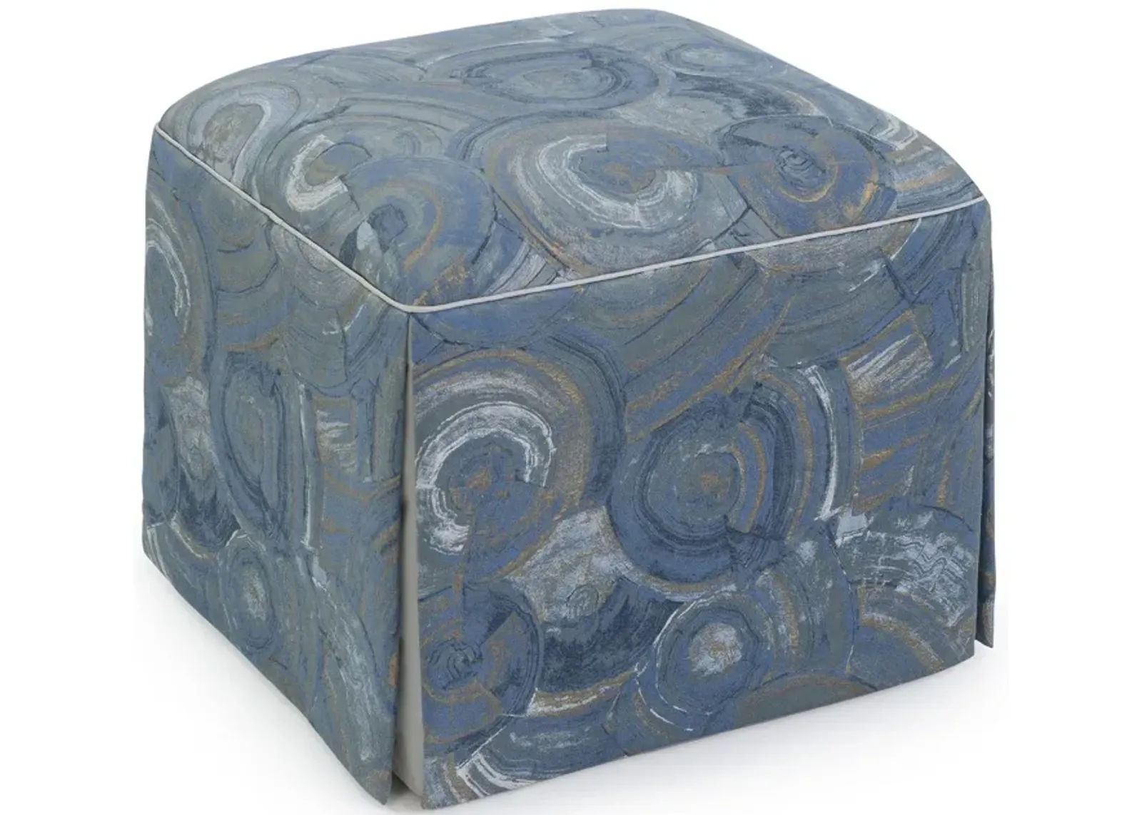 Chelsea Blue Ottoman