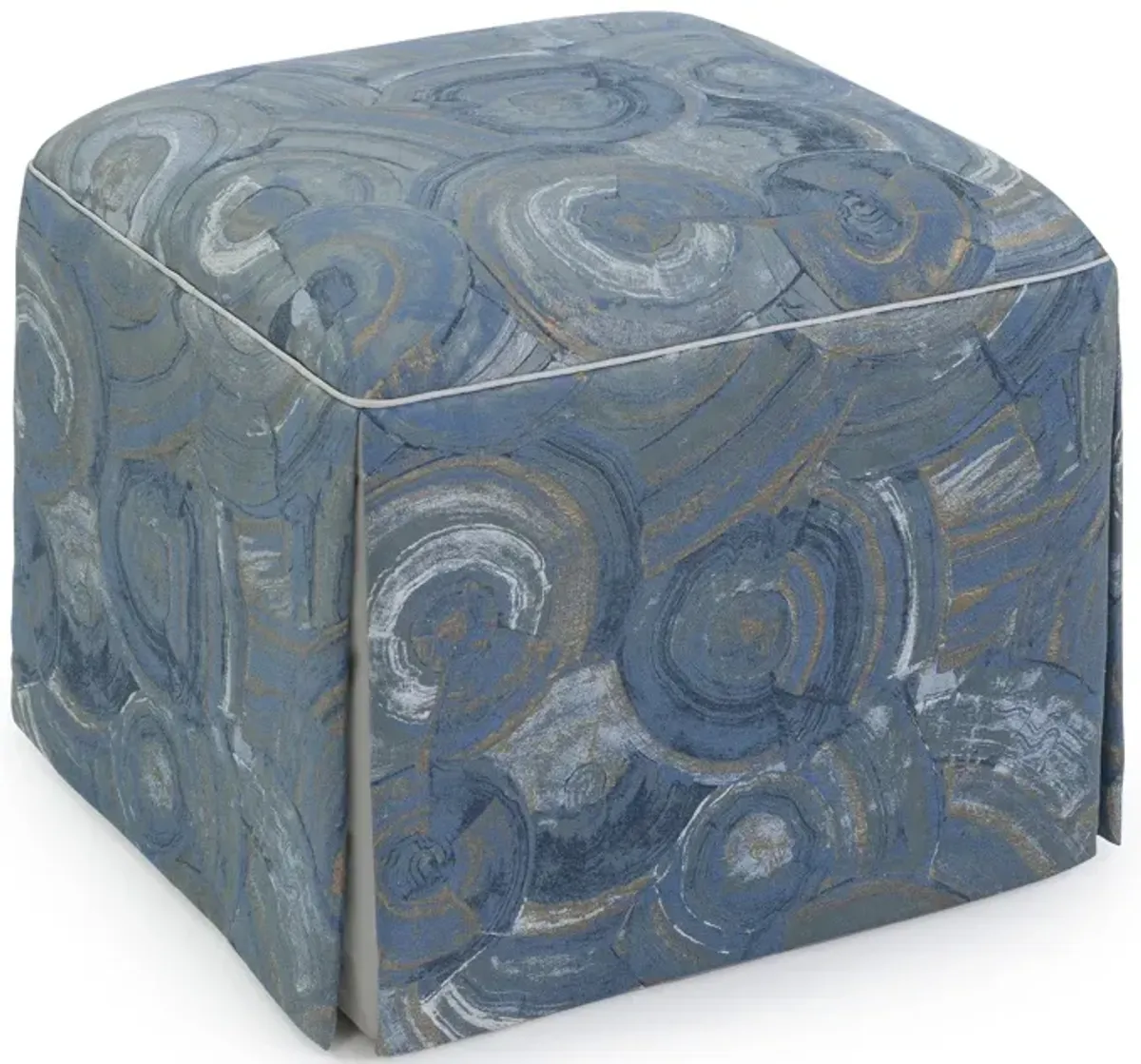 Chelsea Blue Ottoman