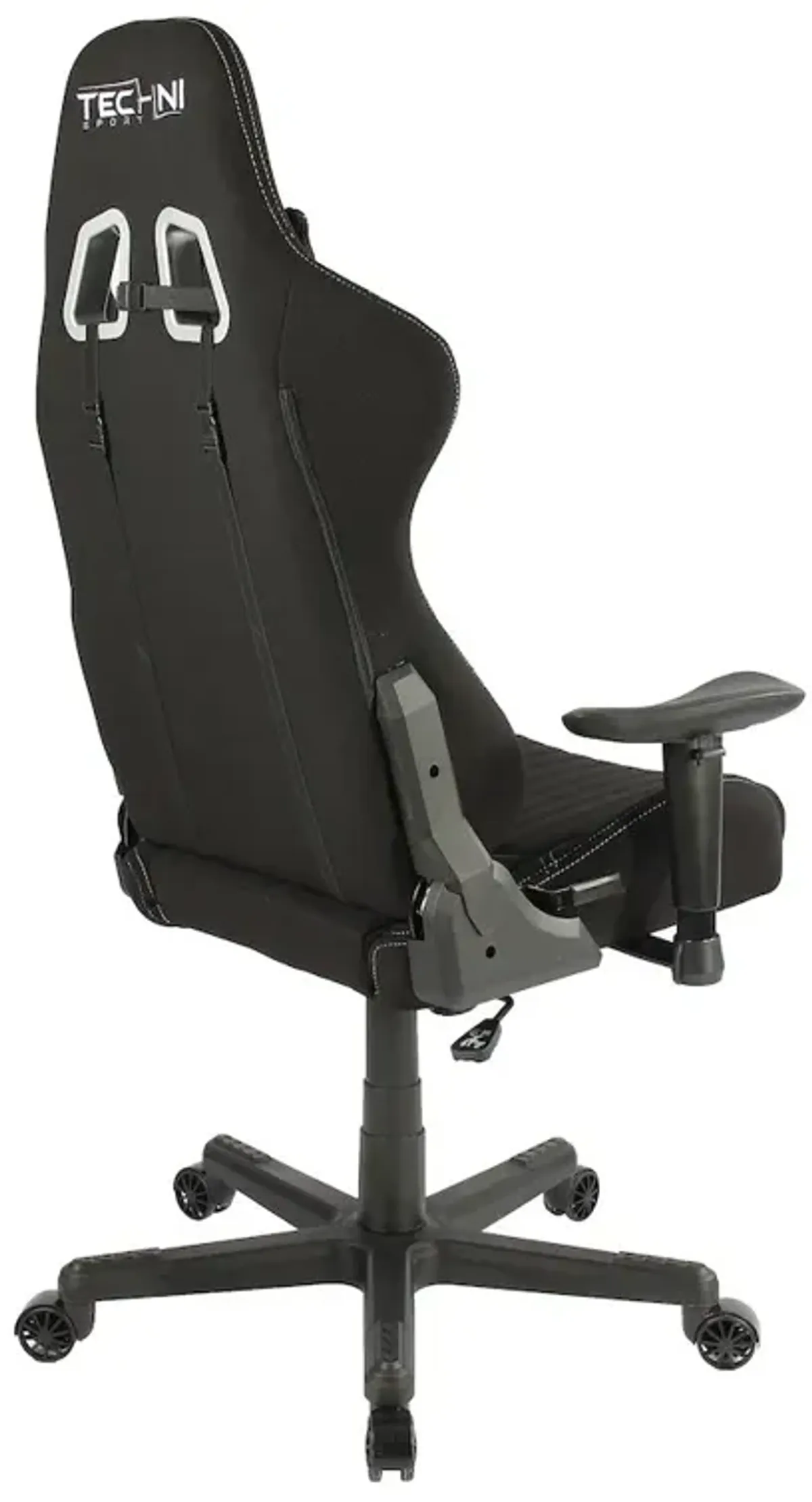 Techni Sport Fabric Ergonomic High Back Racer Style PC Gaming Chair, Black