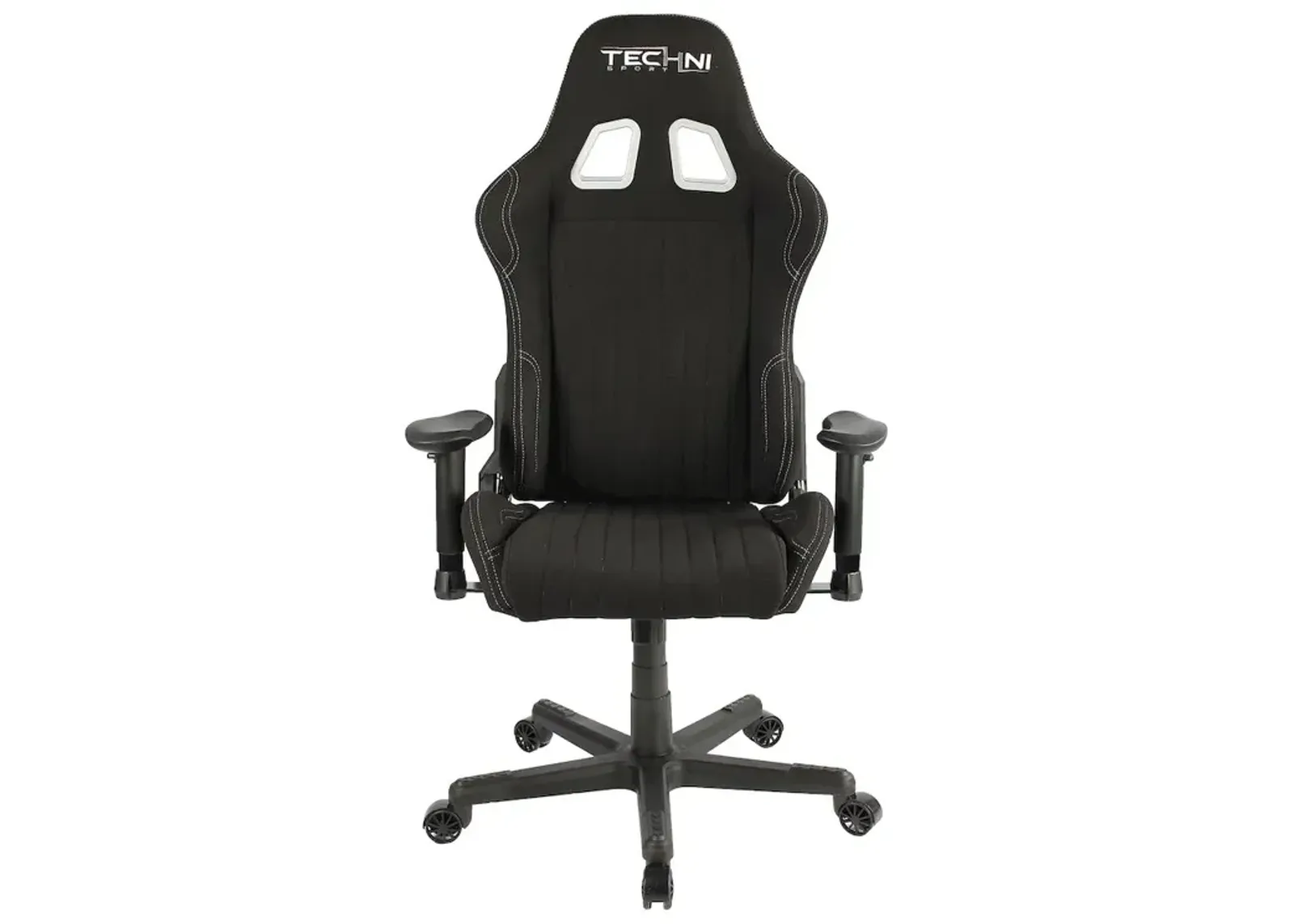 Techni Sport Fabric Ergonomic High Back Racer Style PC Gaming Chair, Black