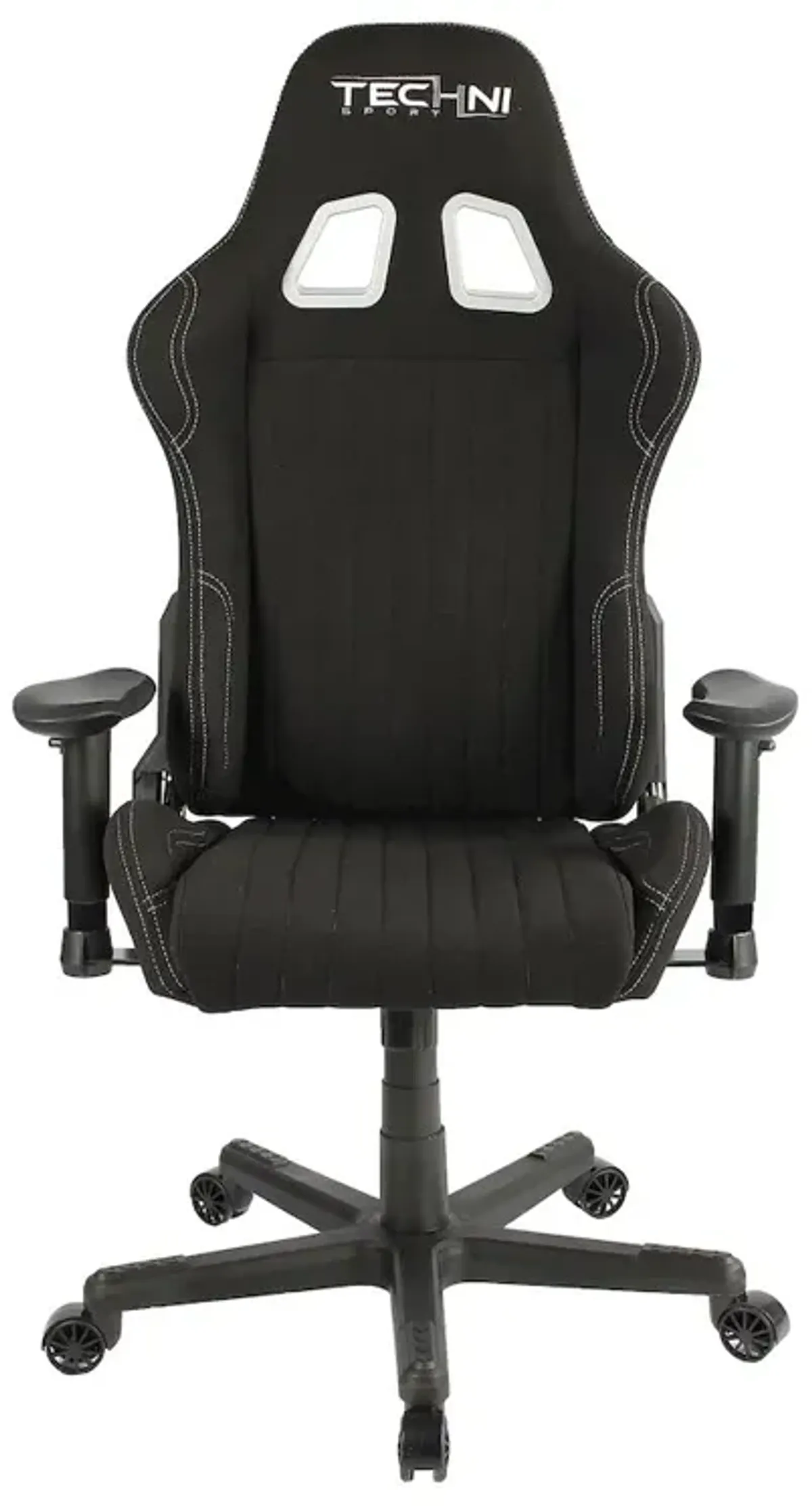 Techni Sport Fabric Ergonomic High Back Racer Style PC Gaming Chair, Black