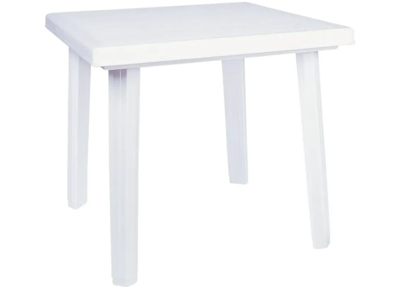 31" White Square Outdoor Patio Dining Table