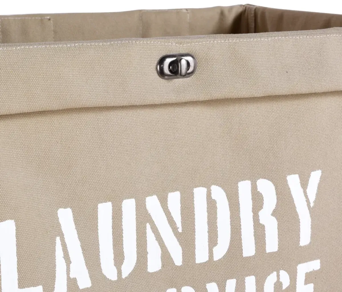 Army Canvas Laundry Hamper on Wheels