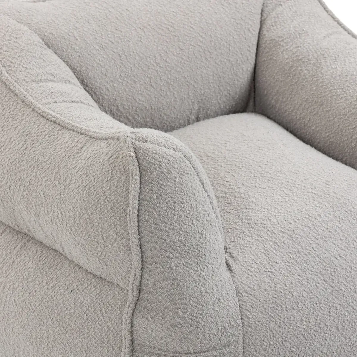 Mondawe Beanbag Chair Lazy Sofa with Footstool Comfort Lounger High Back Bean Bag Couch