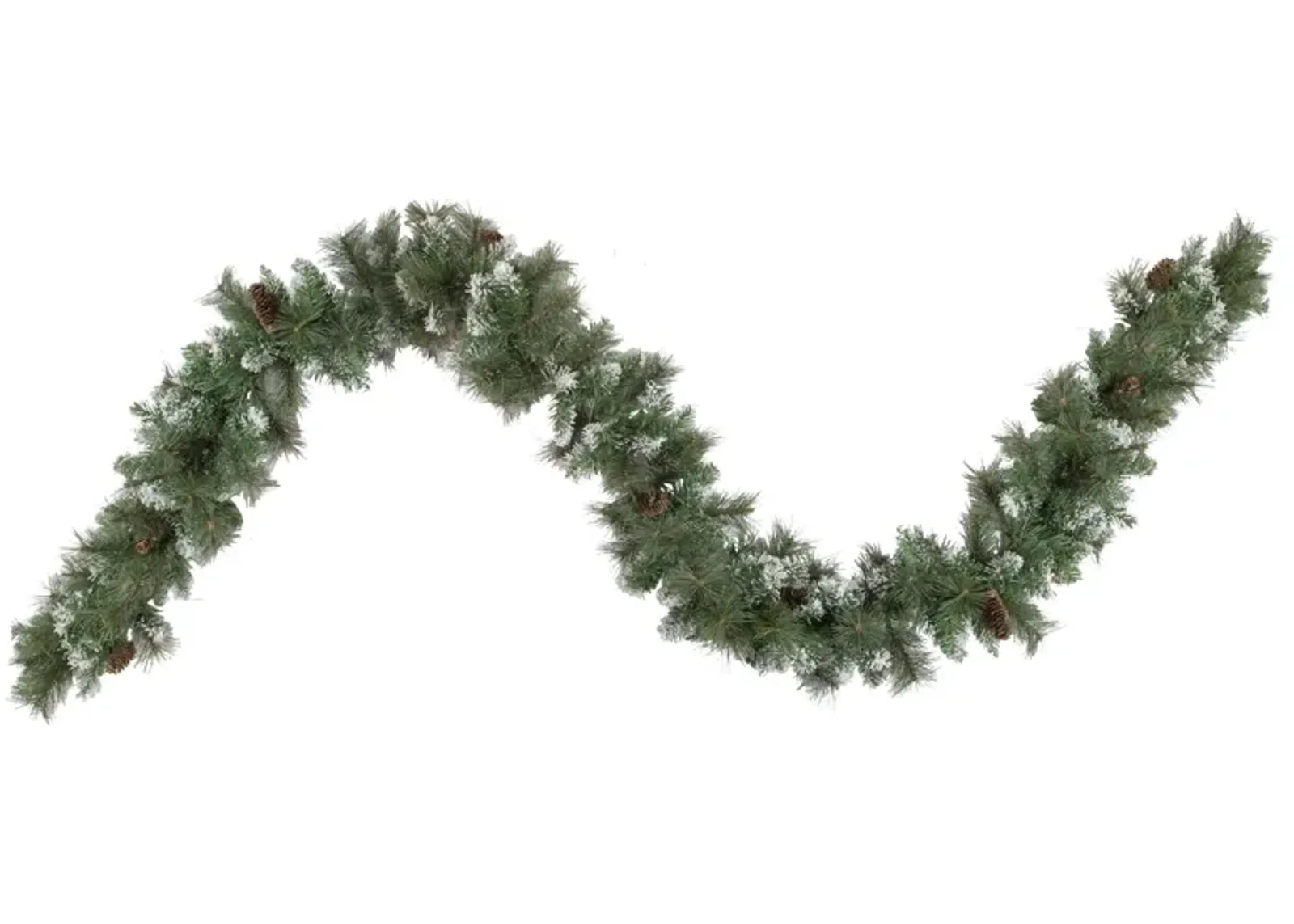 9' x 10" Snow Valley Pine Artificial Christmas Garland  Unlit