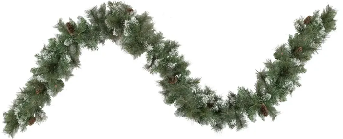 9' x 10" Snow Valley Pine Artificial Christmas Garland  Unlit