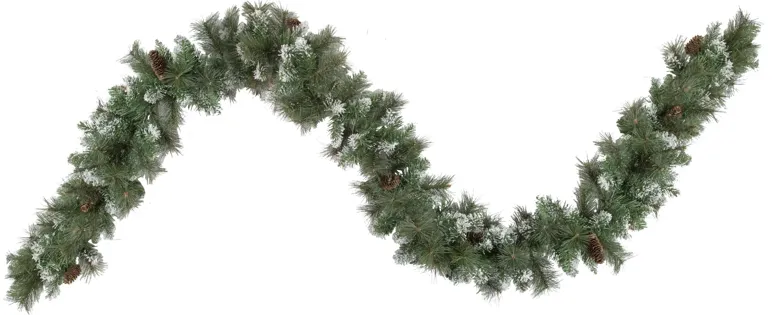 9' x 10" Snow Valley Pine Artificial Christmas Garland  Unlit