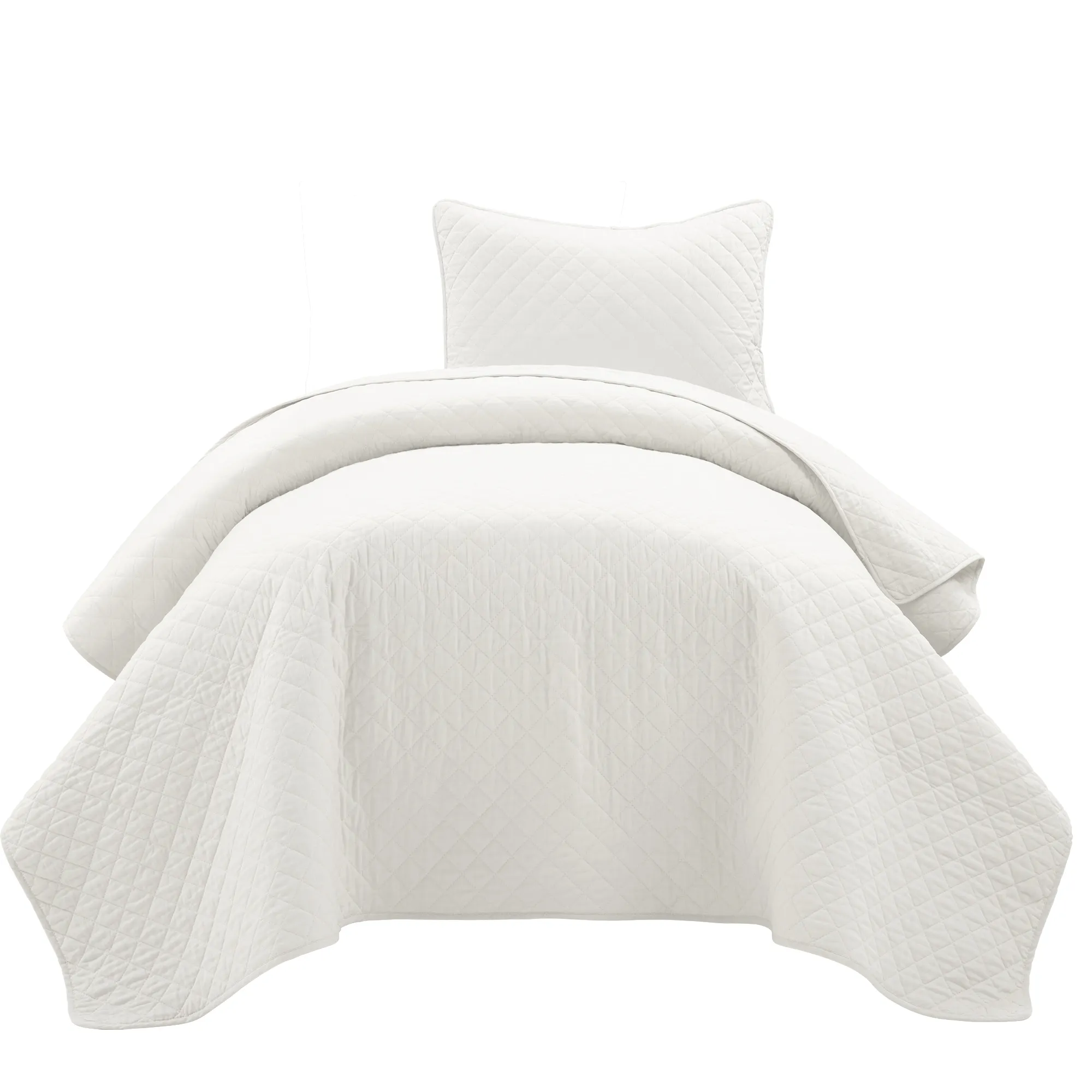 Ava Diamond Oversized Cotton Quilt 3Pc Set