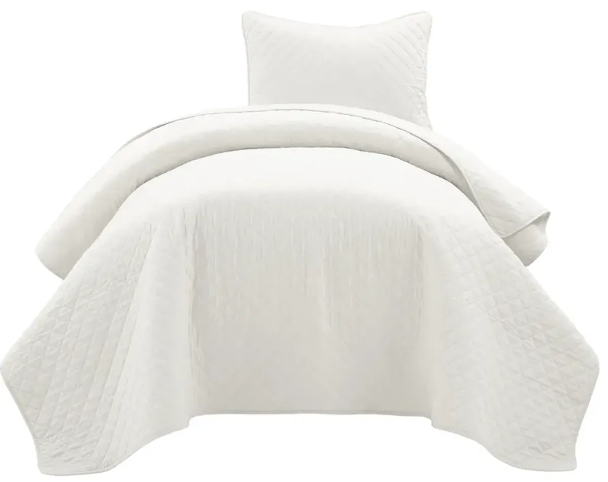 Ava Diamond Oversized Cotton Quilt 3Pc Set