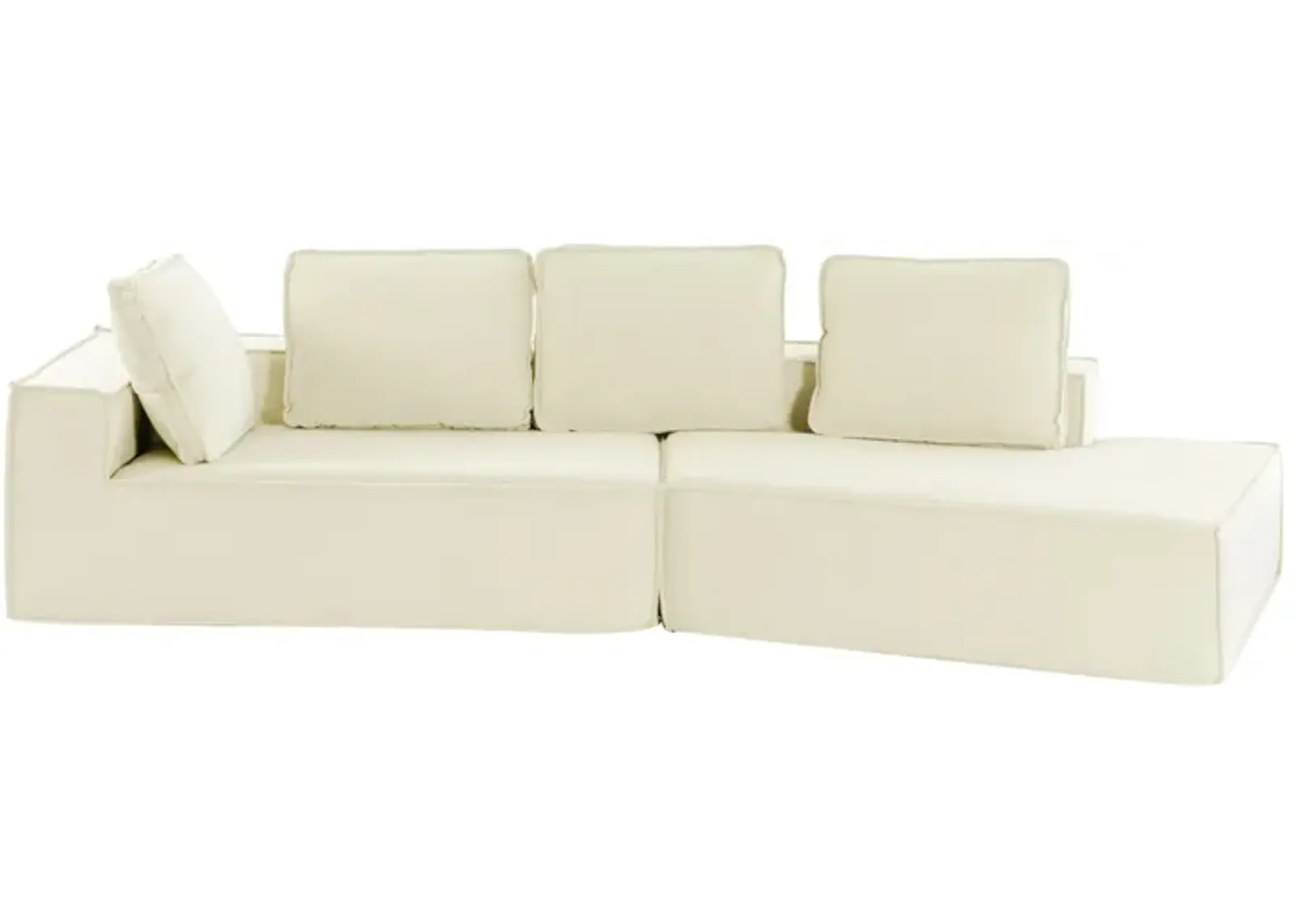 Merax Modern Indoor Sleeper Sofa Chaise Lounge