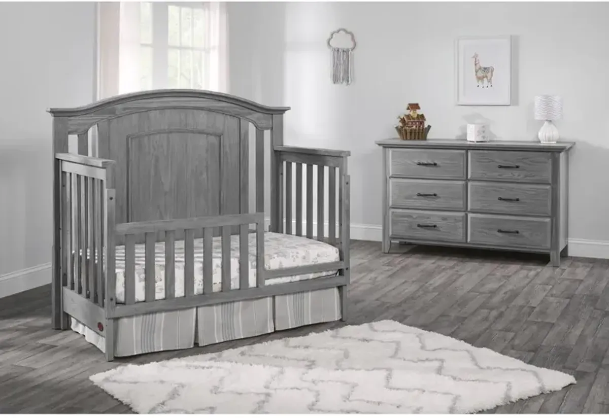 Oxford Baby Willowbrook 4 In 1 Convertible Crib Graphite Gray