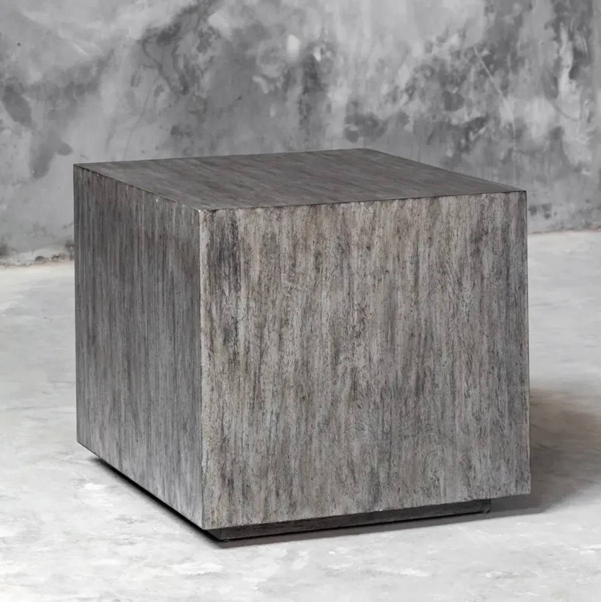 Kareem Modern Gray Side Table