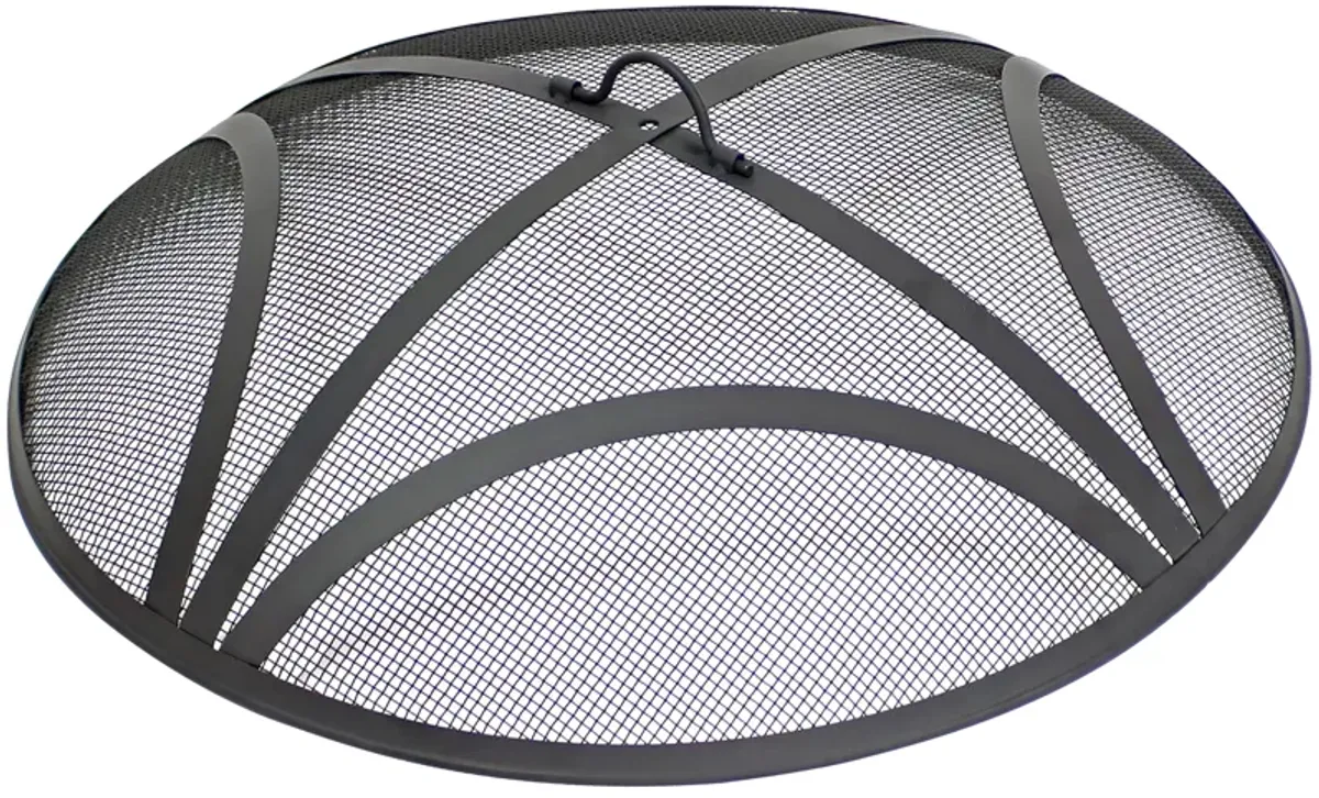 Sunnydaze Reinforced Steel Mesh Round Fire Pit Spark Screen