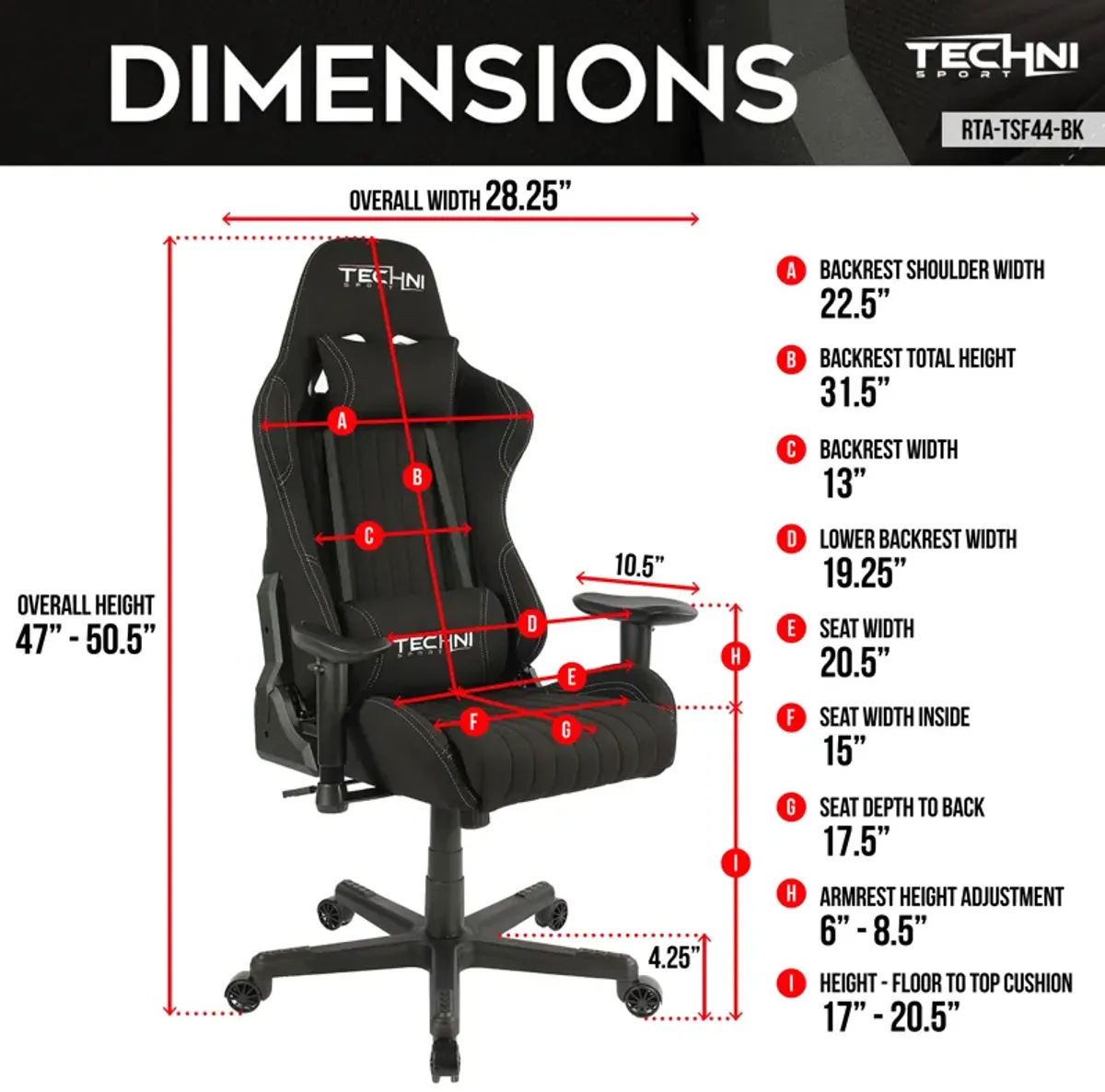 Fabric Ergonomic High Back Racer Style Pc Gaming Chair