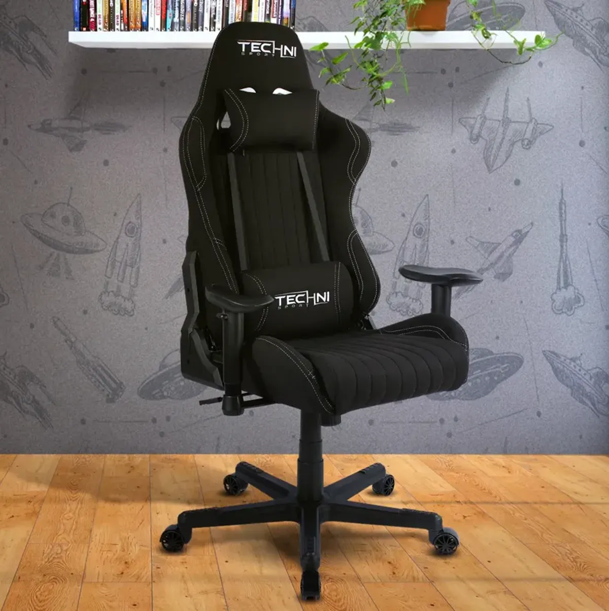 Fabric Ergonomic High Back Racer Style Pc Gaming Chair