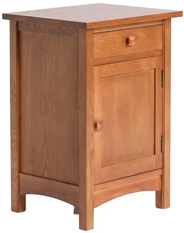 Crafters and Weavers Mission 1 Door 1 Drawer Nightstand - Michael's Cherry