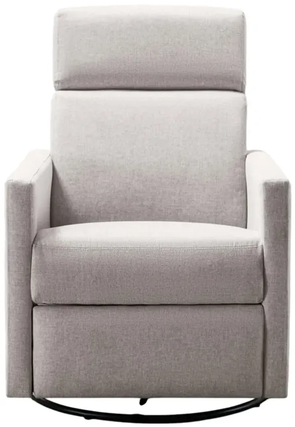 Modern Upholstered Rocker Nursery Chair Plush Glider Swivel Recliner for Cozy Comfort